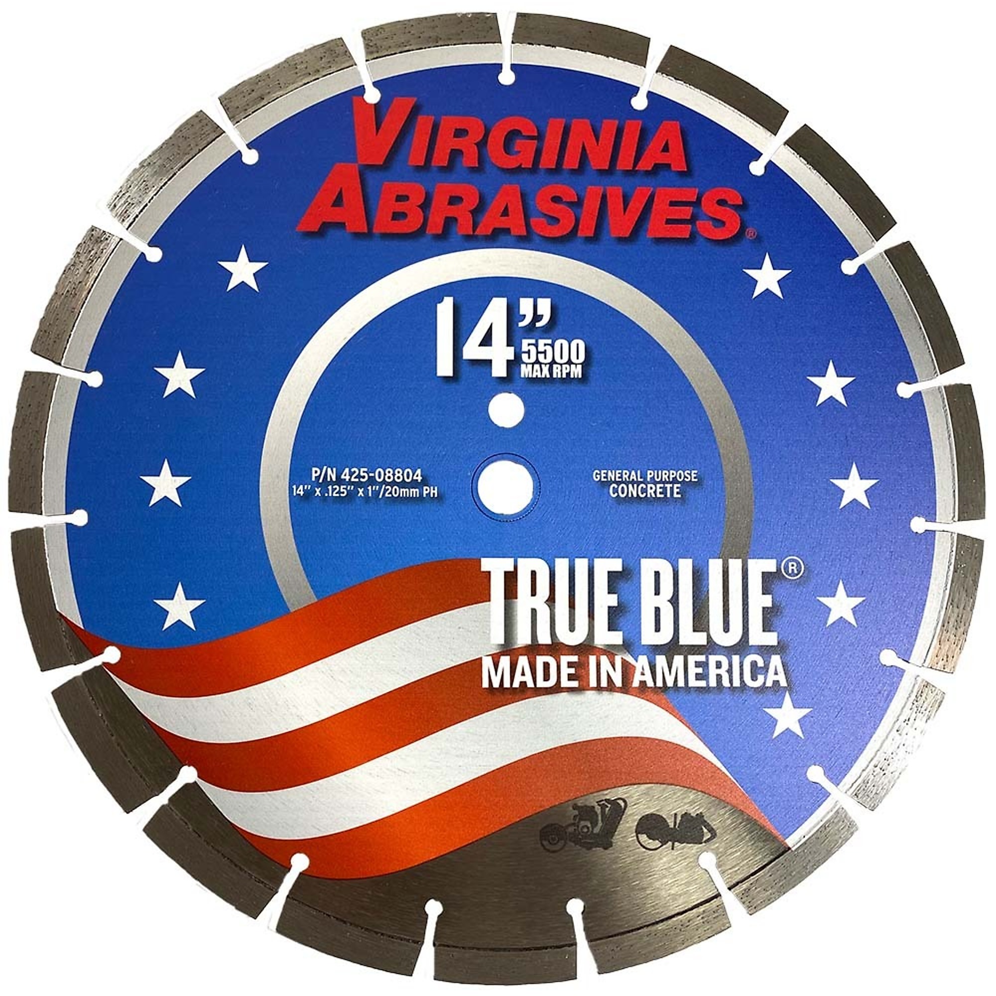 Virginia Abrasives, SAW BLADE, Included (qty.) 1 Model# 425-08804.VAB